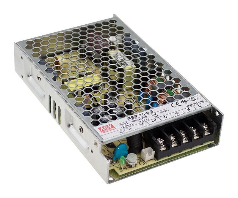 Mean Well RSP-75-5 AC/DC Enclosed Power Supply (PSU) 1 Outputs 75 W 5 V 15 A