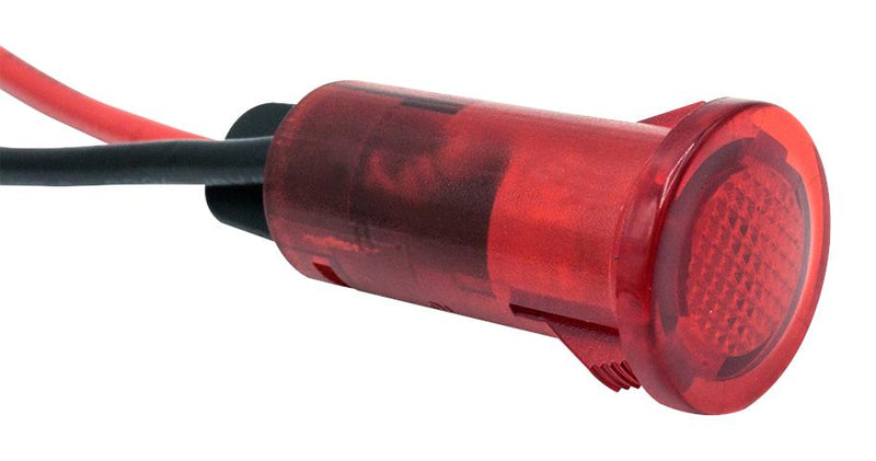 Dialight 655-1103-103F Panel Indicator RED 12V Wire Lead