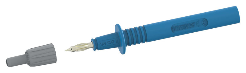 Tenma 72-14270 Test Probe Connector 36A 1KV Blue Banana Tip Multifunction 4mm Probes