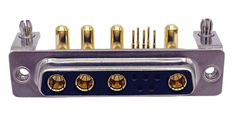 Norcomp 684M9W4203L621 Combination Layout D Sub Connector Power-D 684M Series DB-9W4 Receptacle 9 Contacts