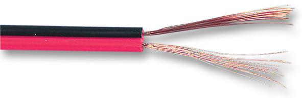 PRO POWER CB0043 RED/BLACK 100M Multicore Unscreened Cable, Figure 8, Black, Red, 2 Core, 0.44 mm&sup2;, 328 ft, 100 m