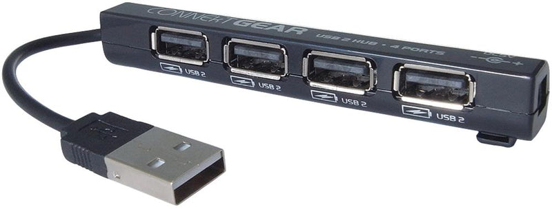 Connekt Gear 25-0054 25-0054 4 Port USB 2.0 Hub Black