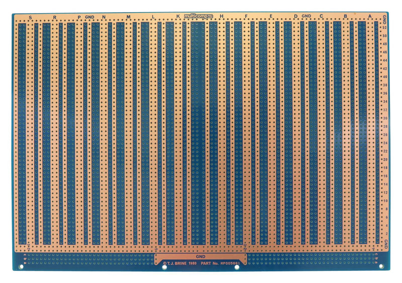 Multicomp PRO MP005881 MP005881 Eurocard PCB Board 233.4 mm x 160 Epoxy Glass Composite Hole Dia 1.02