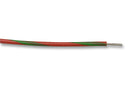 Multicomp PRO MP005340 Wire BS4808 / Def Stan 61-12 7/0.2 PVC Green Red 0.22 mm&sup2; 328 ft 100 m