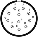 Amphenol LTD D38999/20FF11SN-LC D38999/20FF11SN-LC Circular Connector MIL-DTL-38999 Series III Wall Mount Receptacle 11 Contacts