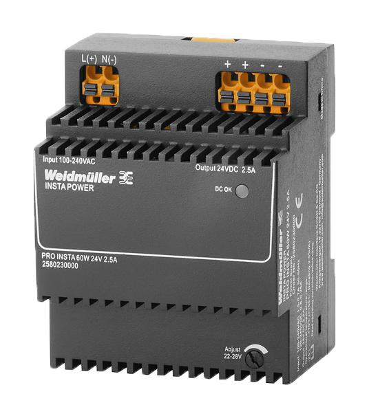 Weidmuller 2580230000 Power Supply AC-DC 24V 2.5A