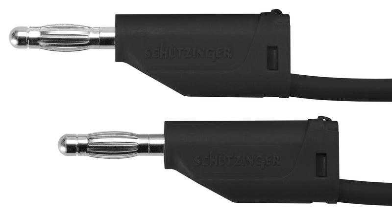 Schutzinger MFK 15 / 1 50 SW Test Lead 4mm Stackable Banana Plug 70 VDC 16 A Black 500 mm