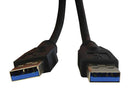 Stewart Connector SC-3AAK003F Superspeed USB 3.0 Cable Type A Male / 08AH2136