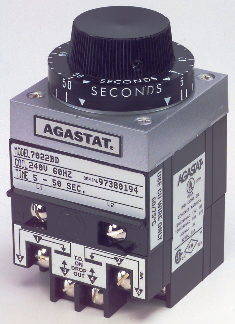 Agastat - TE Connectivity 7012PF Time Delay Relay Dpdt 10MIN 240VAC