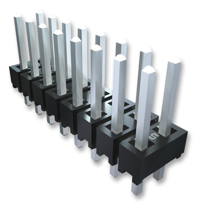 Samtec HTSW-101-07-L-D . Pin Header Board-to-Board 2 Rows Contacts Through Hole Straight Htsw Series