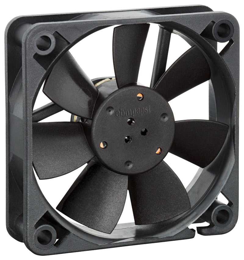 EBM-PAPST 612FL 612FL DC Axial Fan 12 V Square 60 mm 15 Sleeve Bearing 11.2 CFM