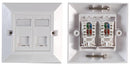 PRO Signal PSG91590 Faceplate RJ45 Sockets 2 ABS (Acrylonitrile Butadiene Styrene) Body White