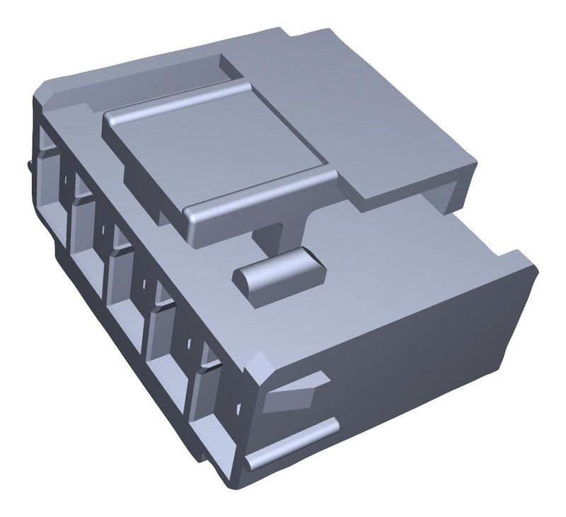 Molex 51163-0500 Wire-To-Board Connector 2.5 mm 5 Contacts Receptacle Mini-Lock 51163 Series Crimp 1 Rows