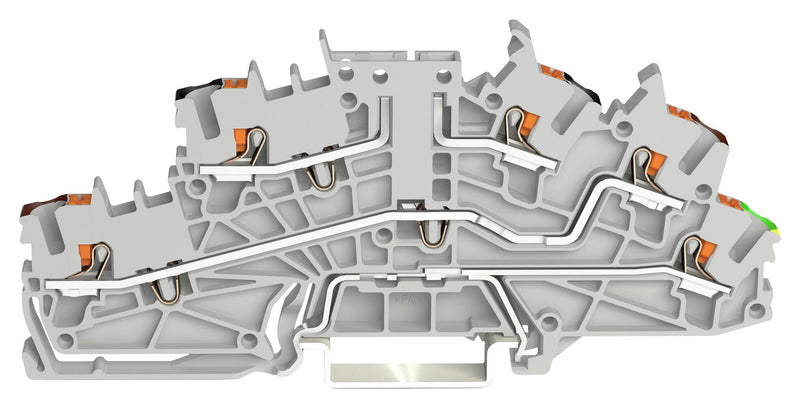 Wago 2203-6643 Terminal Block DIN Rail 5POS 12AWG