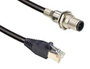 Amphenol LTW MSAS-05PMMJ-SF8CA5 Sensor Cable A Coded M12 Plug RJ45 5 Positions 500 mm 19.7 " M Series New