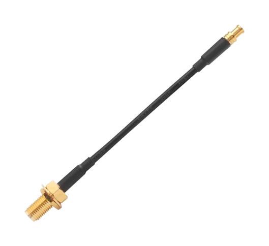 Taoglas CAB.0130 CAB.0130 RF / Coaxial Cable Assembly SMA Bulkhead Jack to MCX Plug RG174 50 ohm 3 " 75 mm Black