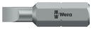 Wera 05056200001 Hex Bit Slotted 1/4" Drive 0.5 mm x 3 25