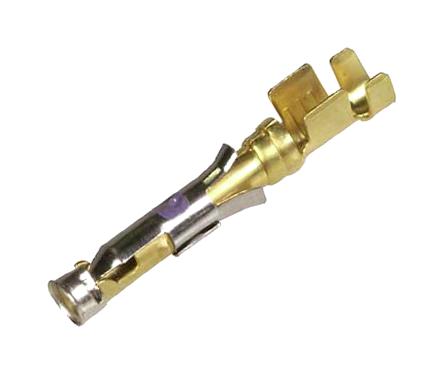 AMP - TE Connectivity 66101-1 Rectangular Power Contact Type III+ Series Gold Plated Contacts Brass Socket Crimp 18 AWG