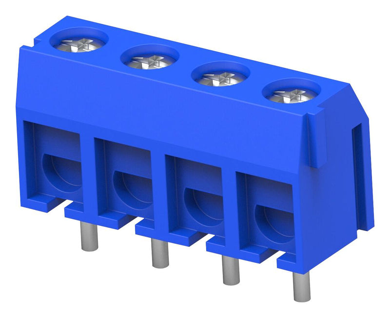 Buchanan - TE Connectivity 1776244-4 Wire-To-Board Terminal Block 5 mm 4 Ways 22 AWG 14 2 mm&Acirc;&sup2; Screw