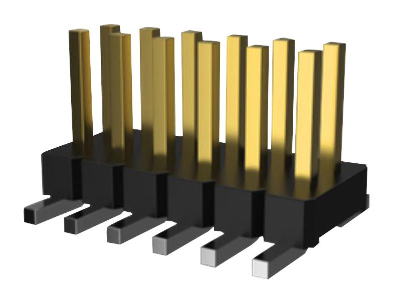 Amphenol Communications Solutions 20021121-00010T4LF Pin Header Board-to-Board 1.27 mm 2 Rows 10 Contacts Surface Mount FCI Minitek127