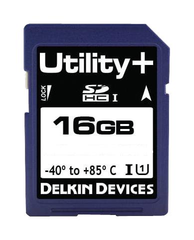 Delkin Devices SE16ANZJP-1B000-3 SE16ANZJP-1B000-3 Flash Memory Card MLC Sdhc UHS-1 Class 10 16 GB Utility+ Series