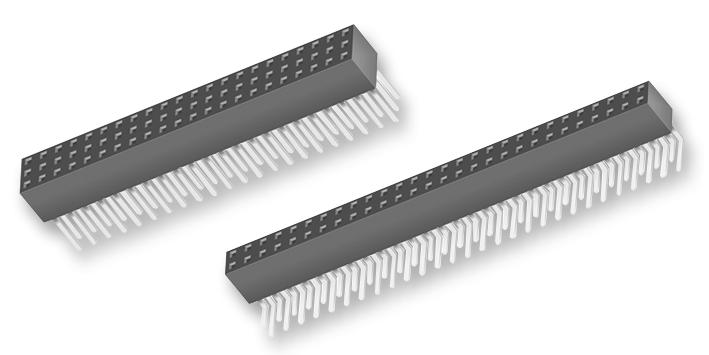 Samtec SSW-111-01-T-S . PCB Receptacle Board-to-Board 2.54 mm 1 Rows 11 Contacts Through Hole Mount SSW Series