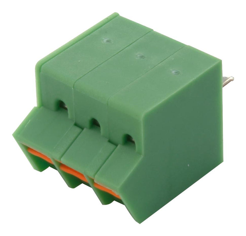 Phoenix Contact SPTA 1/3-3.5 Wire-To-Board Terminal Block 3.5 mm 3 Ways 24 AWG 16 1.5 mm&Acirc;&sup2; Push In