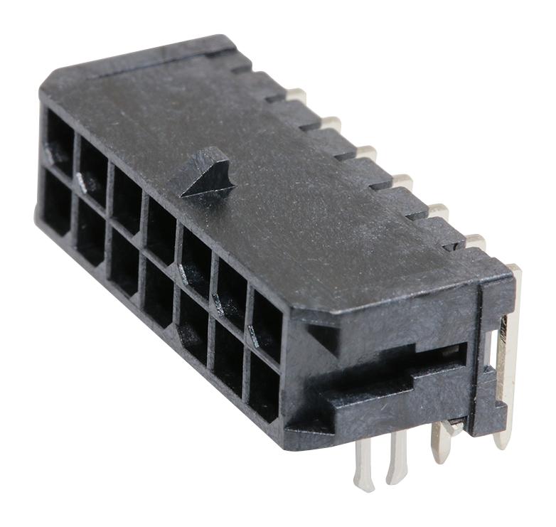 Molex 43045-1421 43045-1421 Pin Header Power Wire-to-Board 3mm 2 Rows 14 Contacts Through Hole Right Angle