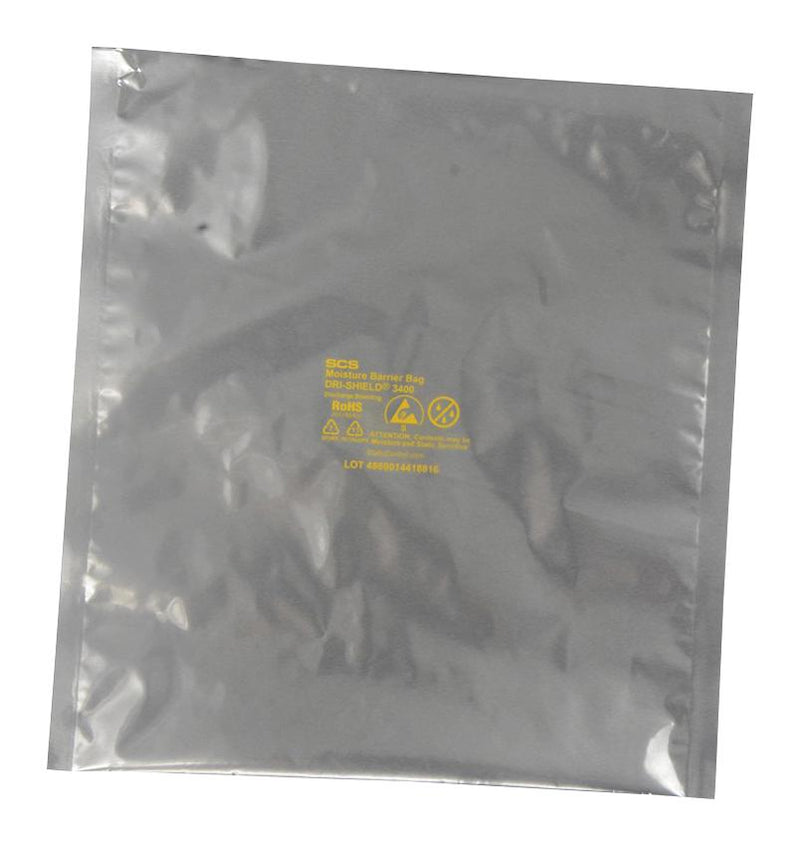 SCS D34715 Antistatic Bag Dri-Shield 3400 Series Moisture Barrier Heat Seal 177.8mm W x 381mm L