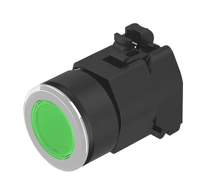 EAO 704.032.518 Switch Actuator Green 04 Series Illuminated Flush Mount Pushbutton Switches IP65