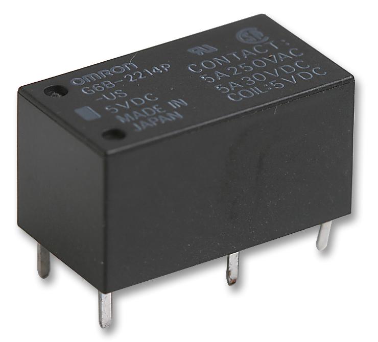 Omron Electronic Components G6B-2214P-US DC24 General Purpose Relay G6B Series Power Non Latching DPST-NO 24 VDC 5 A