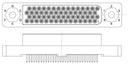 Amphenol Aerospace HDB-M4-060M226X HDB-M4-060M226X Rect Power Conn Rcpt 60POS 4ROW