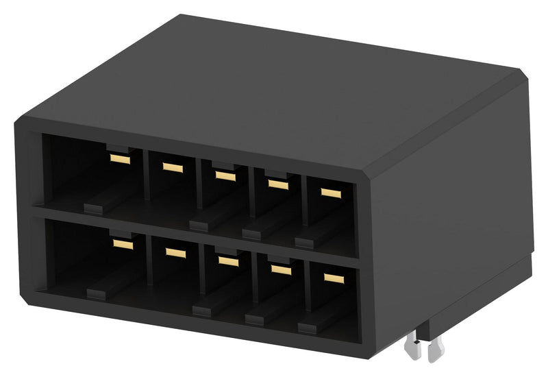 AMP - TE Connectivity 1-316080-2 Pin Header Wire-to-Board 5.08 mm 2 Rows 10 Contacts Through Hole Right Angle