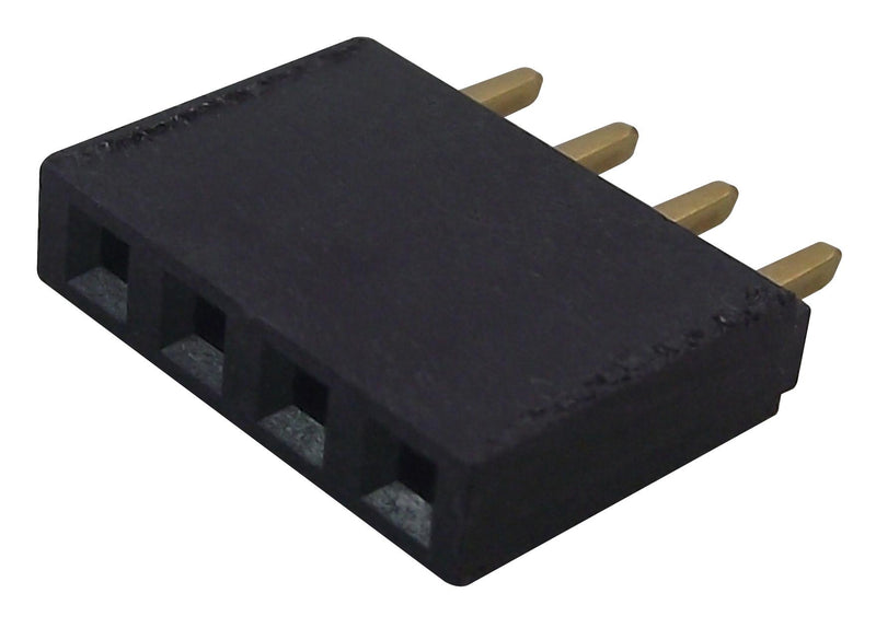 Samtec SSQ-110-04-G-S SSQ-110-04-G-S PCB Receptacle Board-to-Board 2.54 mm 1 Rows 10 Contacts Through Hole Mount SSQ