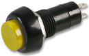 Multicomp PRO MCPS25B-5 MCPS25B-5 Pushbutton Switch 12 mm Spst (On)-Off Round Raised Yellow