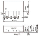 Traco Power TMA 2415D TMA 2415D Isolated Through Hole DC/DC Converter ITE 1:1 1 W 2 Output 15 V 35 mA