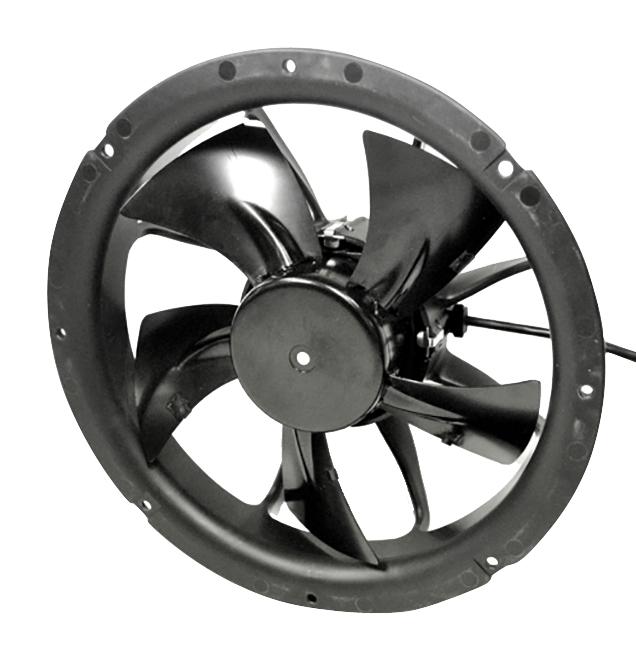 Orion Fans OA200EC-22-1WB AC Axial Fan 230V Circular 250 mm 76.1 Ball Bearing 460 CFM