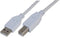 PRO Signal PSG91448 USB Cable Type A Plug to B 2 m 6.6 ft 2.0 White