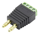 Clever Little BOX CLB-JL-8158 Banana Test Connector Plug Cable Mount 15 A 30 VDC Gold Plated Contacts