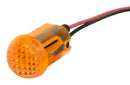 Dialight 655-2303-103F Panel Indicator Yellow 12V Wire Lead