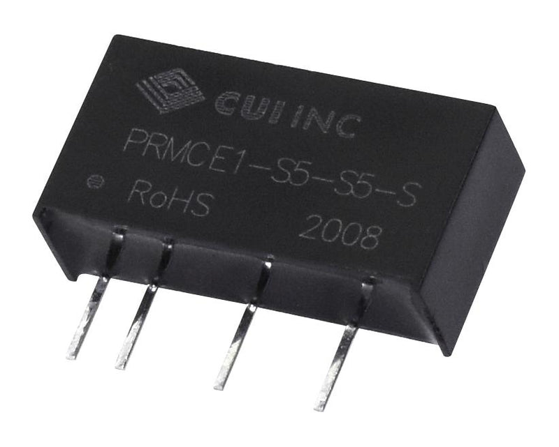 CUI PRMCE1-S5-S3-S Isolated Through Hole DC/DC Converter ITE 1:1 1 W Output 3.3 V 250 mA