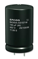 Epcos B43504A9227M000 B43504A9227M000 Electrolytic Capacitor Snap-in 220 &Acirc;&micro;F 400 V &plusmn; 20% Snap-In 3000 Hours @ 105&deg;C