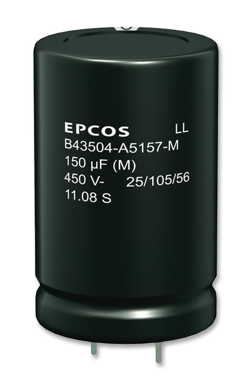 Epcos B43504A9686M000 Electrolytic Capacitor 68 &Acirc;&micro;F 400 V &plusmn; 20% Snap-In 3000 Hours @ 105&deg;C