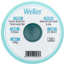 Weller T0051402799 T0051402799 Solder Wire No Clean Lead Free 99.3 0.6 0.05 Sn Cu Ni 100G 229 &Acirc;&deg;C 0.5 mm New