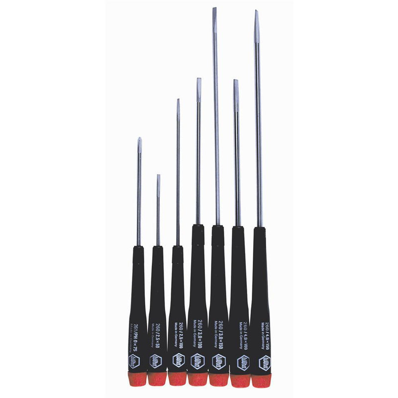 Wiha 26092 Precision Slotted & Phillips Screwdriver 7 Piece Set