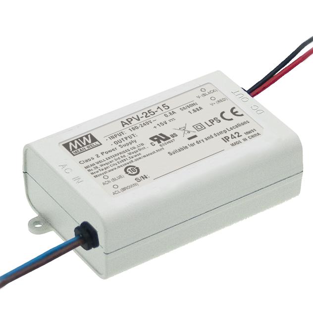 Mean Well APV-25-12 LED Driver ITE 25.2 W 12 V 2.1 A Constant Voltage 90