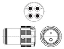 Amphenol Aerospace TVM06DS-23L-22R Circular Conn Plug 23L-22 4POS