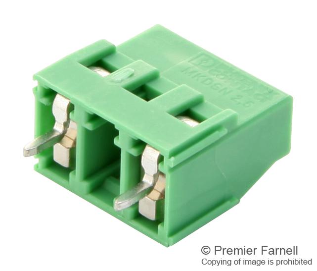 Phoenix Contact MKDSN 25/ 3 (13) MKDSN (13) Wire-To-Board Terminal Block 5 mm Ways 30 AWG 12 2.5 mm&Acirc;&sup2; Screw