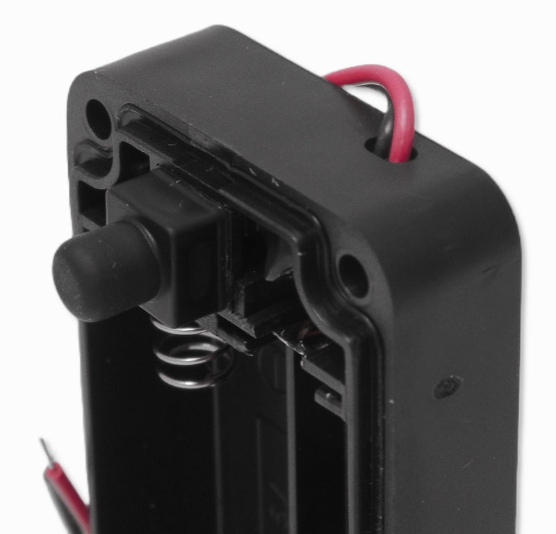 Multicomp PRO MP010063 Battery Holder 2xAA Size 150mm With Switch Screw IP65