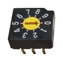 Nidec Copal Electronics SD-2010 Rotary Coded Switch SD-2000 Series Through Hole 10 Position 5 VDC BCD 100 mA